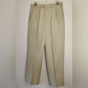 NWT Lucci Collezione Beige Mens Dress Pants 36S 30W